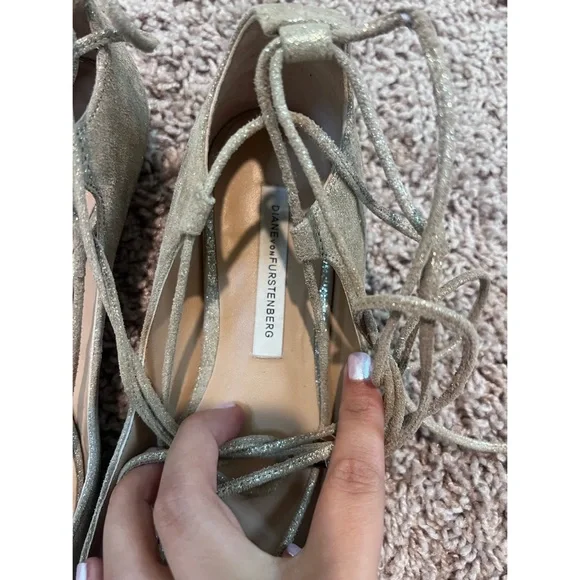 Diane Von Furstenberg Paris Gold Leather - Picture 3 of 4